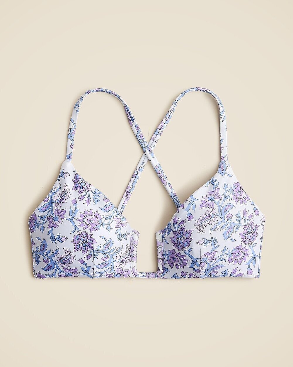 J.Crew Lilac Floral Bikini Set Sz S